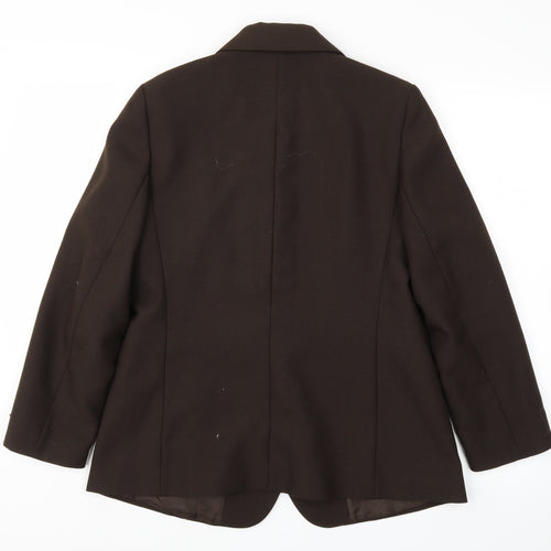 St Micheal Womens Brown   Jacket Blazer Size 14