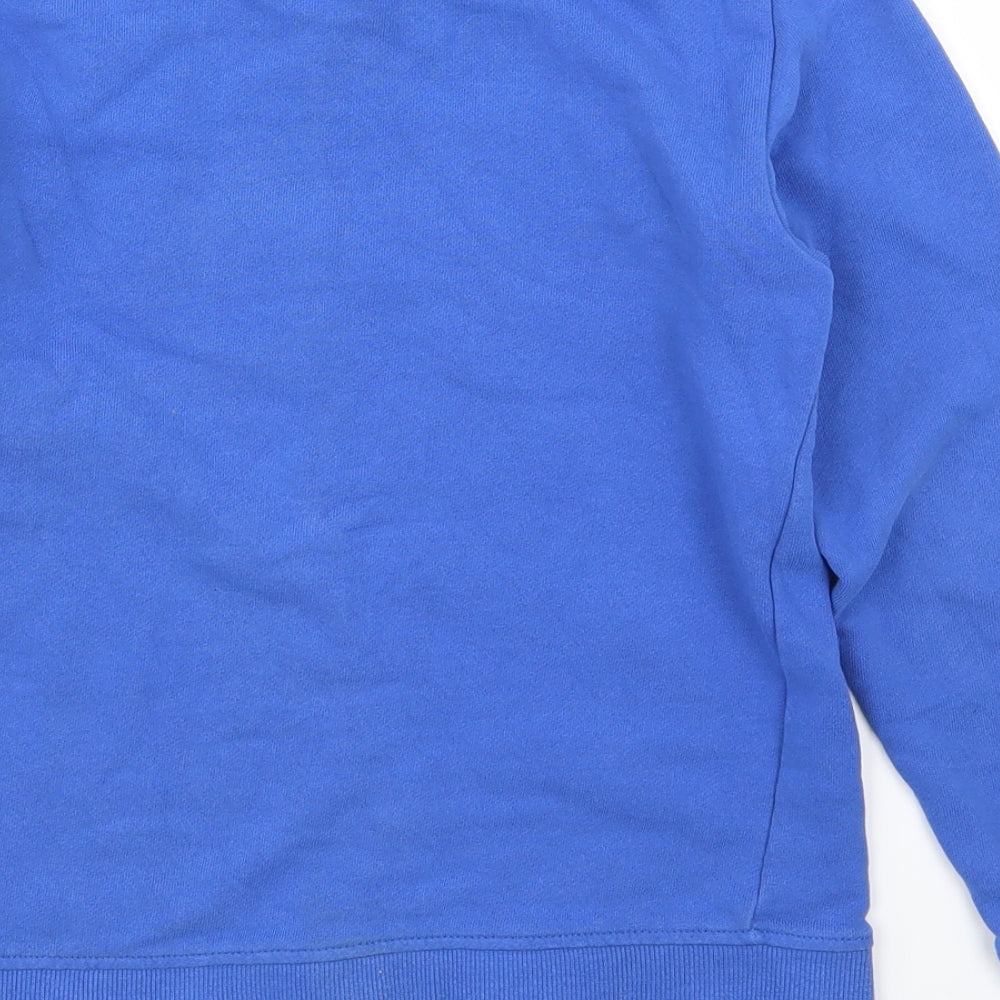 H&M Boys Blue   Pullover Jumper Size 8-9 Years  - Sequin detail