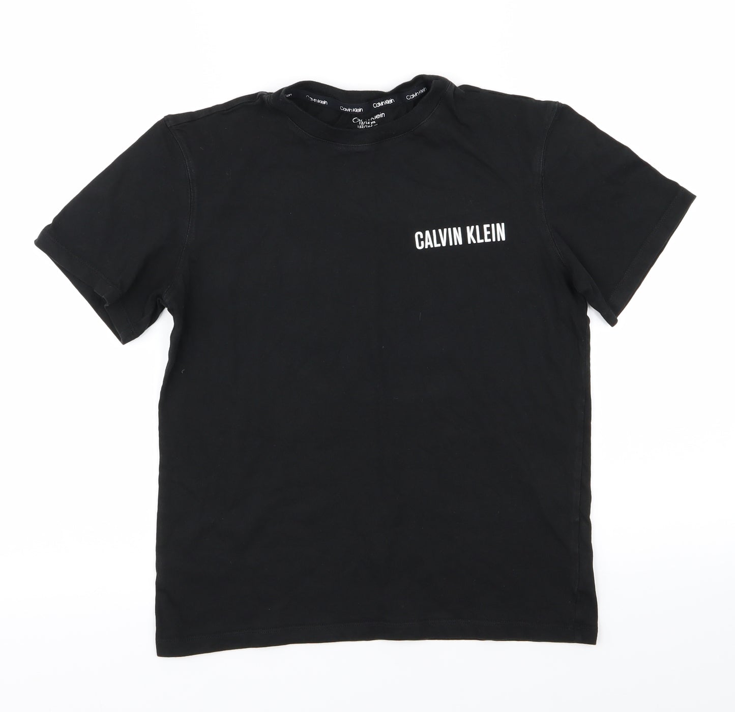 Calvin Klein Boys Black   Basic T-Shirt Size 12-13 Years