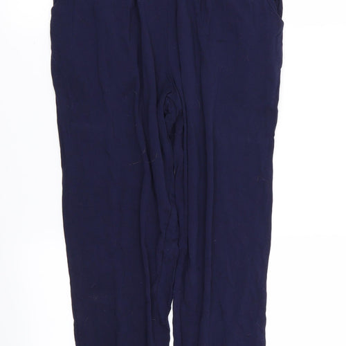 ASOS Womens Blue   Capri Trousers Size 10 L24 in - Stretch waistband