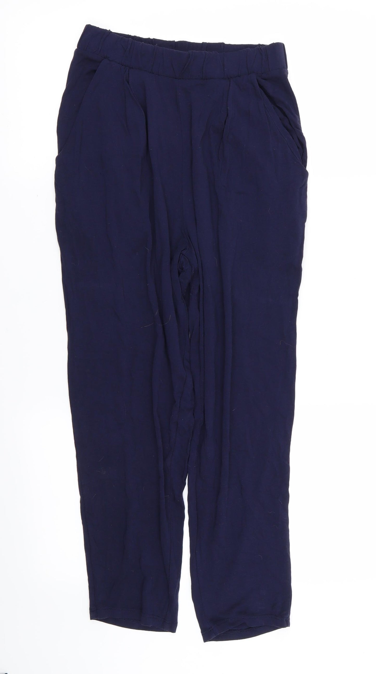 ASOS Womens Blue   Capri Trousers Size 10 L24 in - Stretch waistband