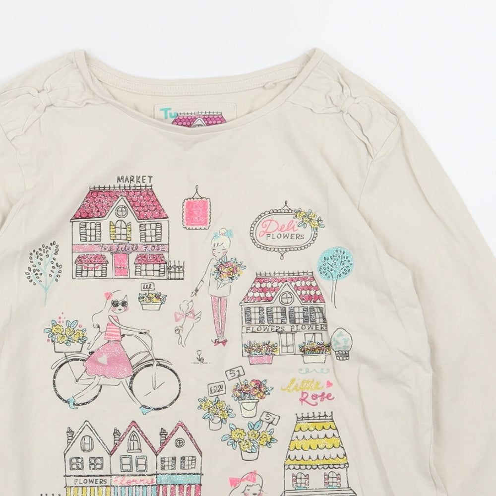 TU Girls Beige   Basic T-Shirt Size 11 Years