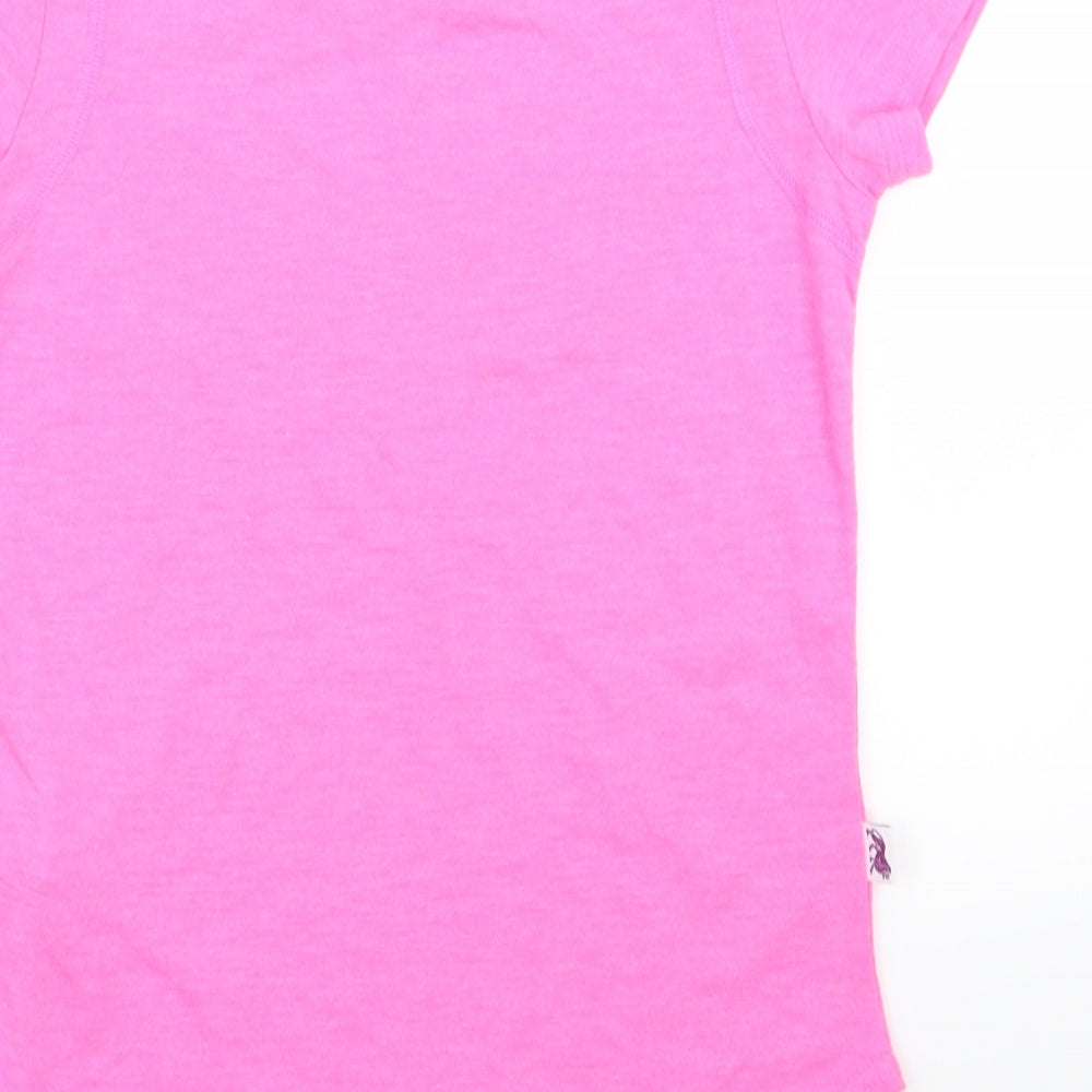 Lonsdale Girls Pink   Basic T-Shirt Size 11-12 Years