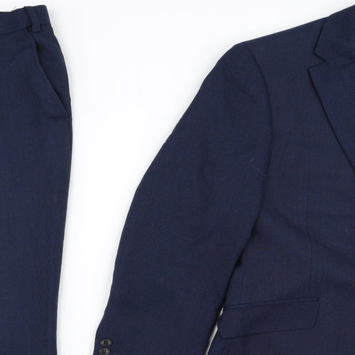 M&S Mens Blue   2 Piece Suit Size 38 L28 in