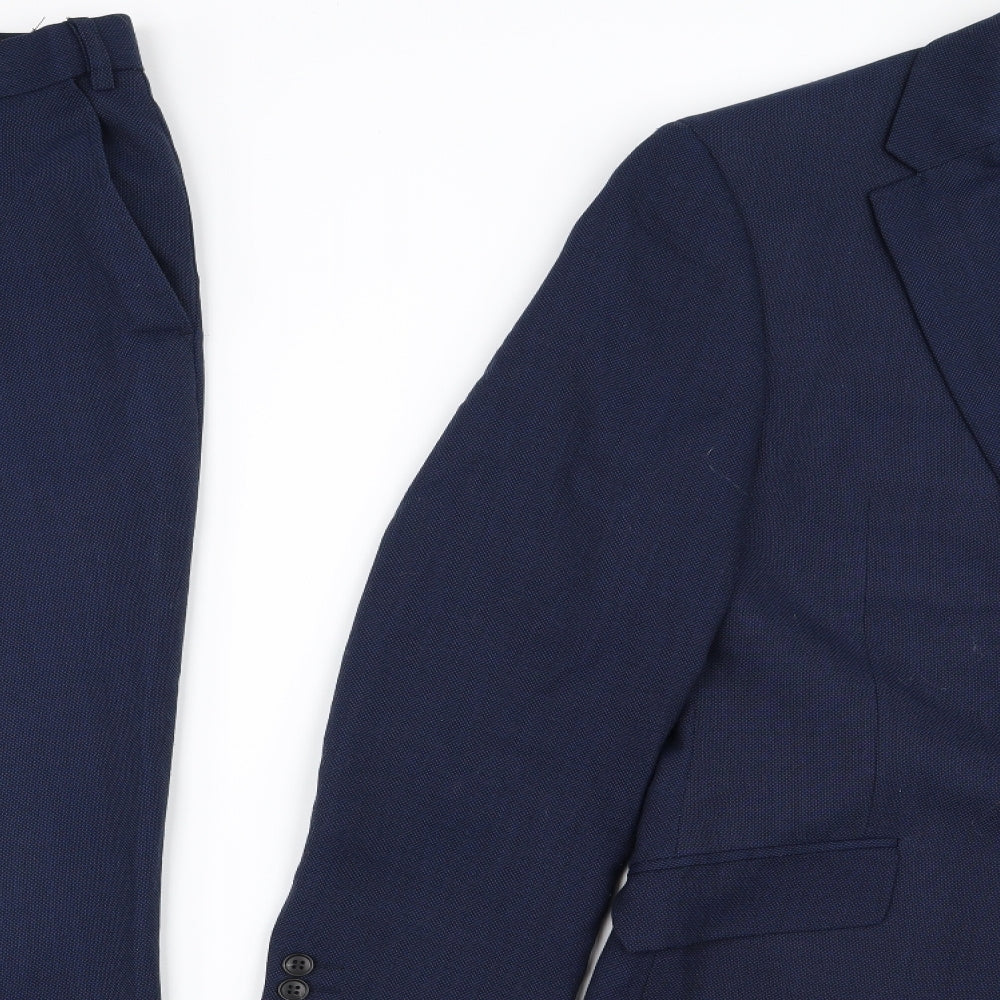 M&S Mens Blue   2 Piece Suit Size 38 L28 in