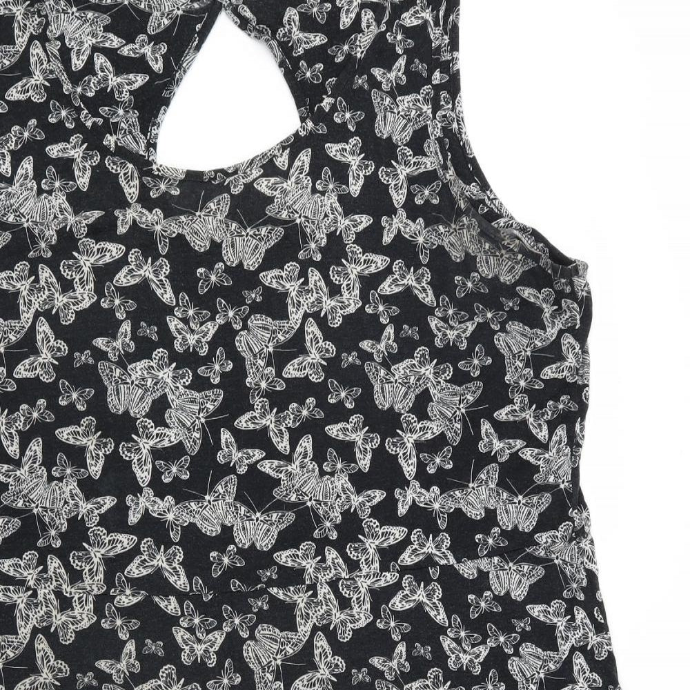 Asda George Womens Black   Fit & Flare  Size 24  - BUTTERFLIES