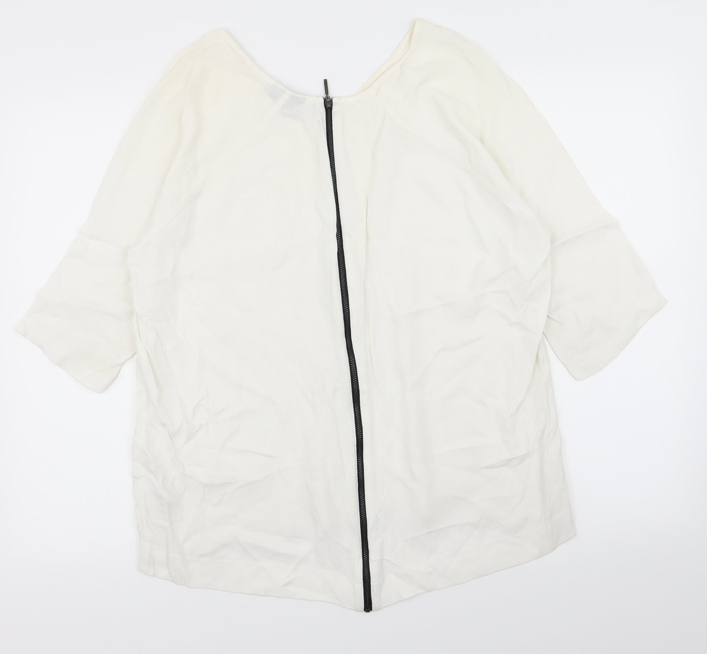 Topshop Womens White   Basic T-Shirt Size 10