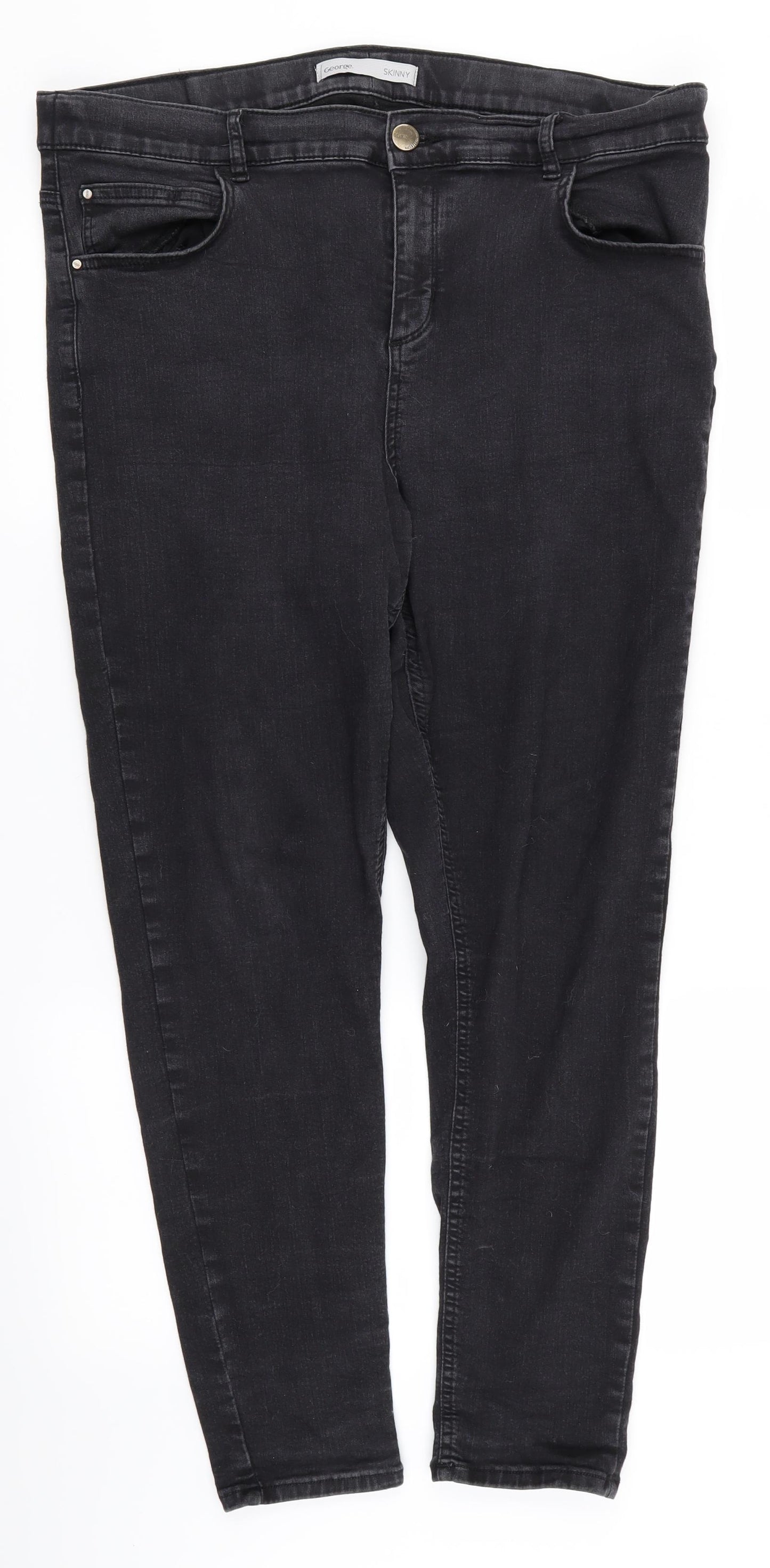 Asda George Womens Black   Skinny Jeans Size 18 L26 in