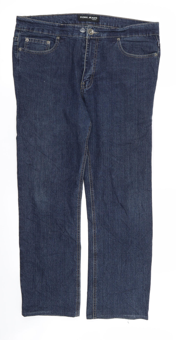 OZIRE JEANS Womens Blue   Straight Jeans Size 35 in L30 in