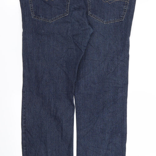 OZIRE JEANS Womens Blue   Straight Jeans Size 35 in L30 in
