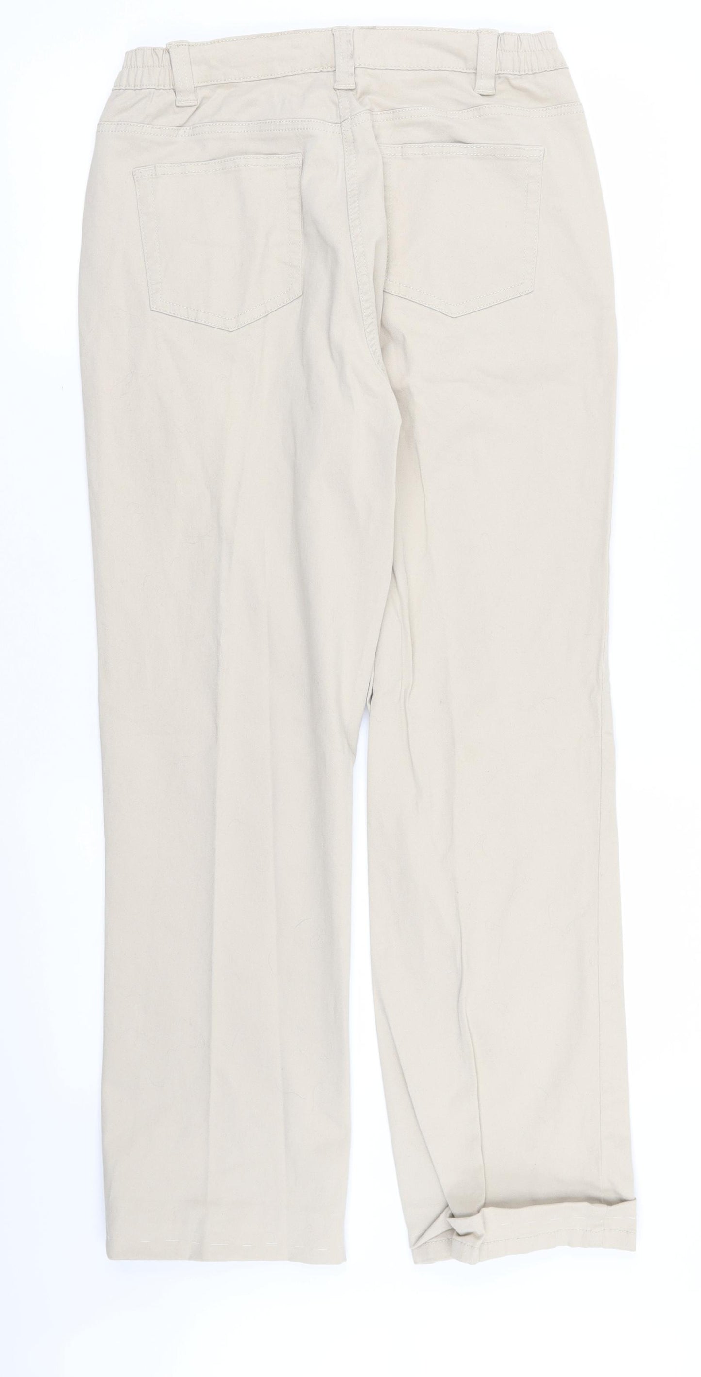 Damart Womens Beige   Straight Jeans Size 12 L26 in
