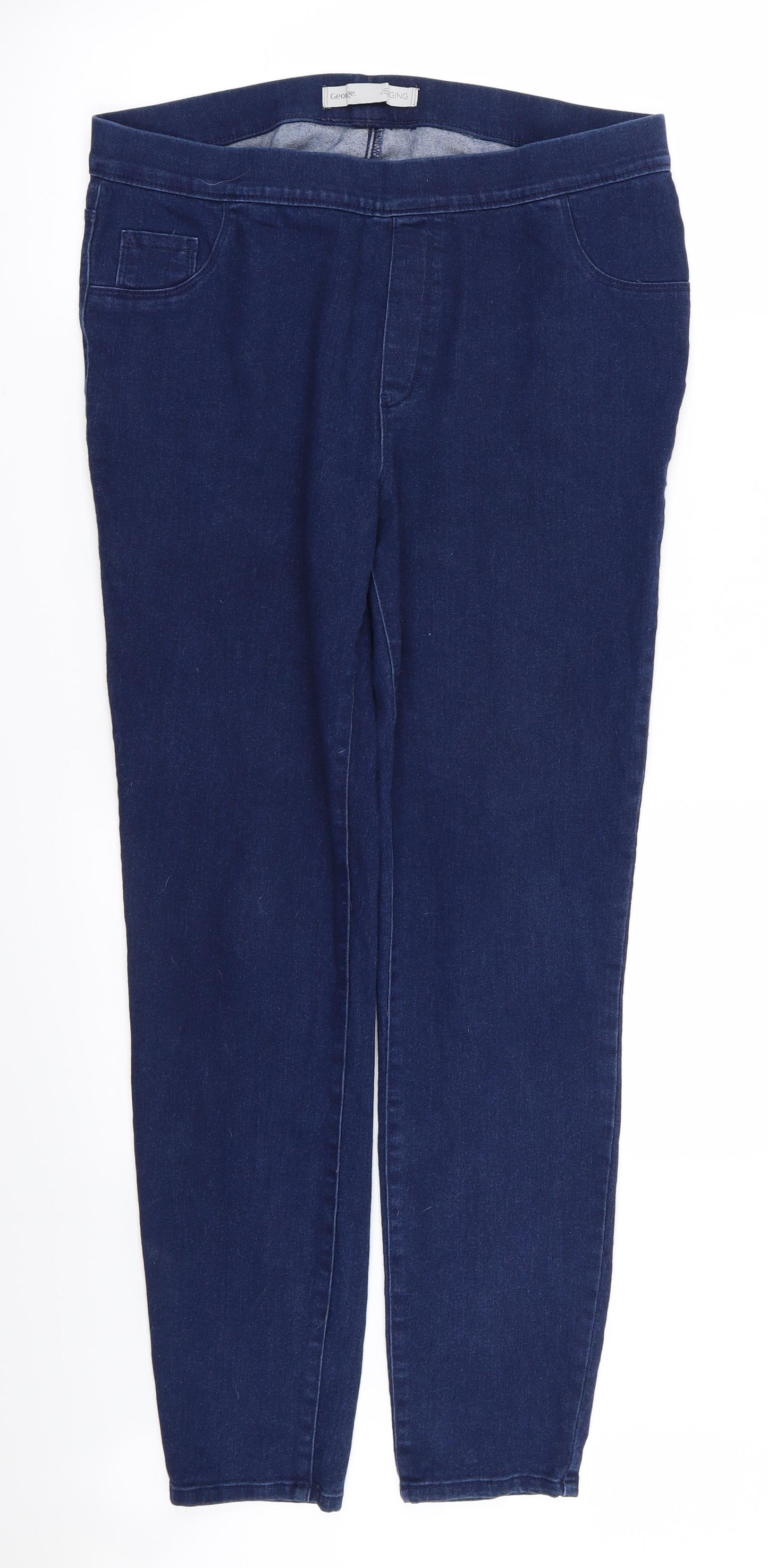 Asda George Womens Blue   Jegging Trousers Size 14 L27 in