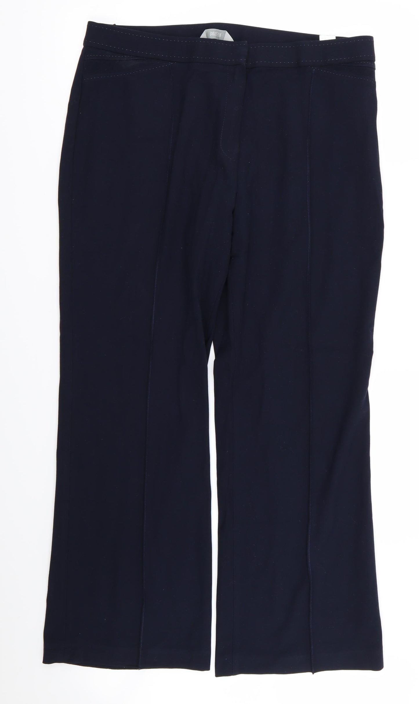 m&s Womens Blue   Trousers  Size 18 L26 in