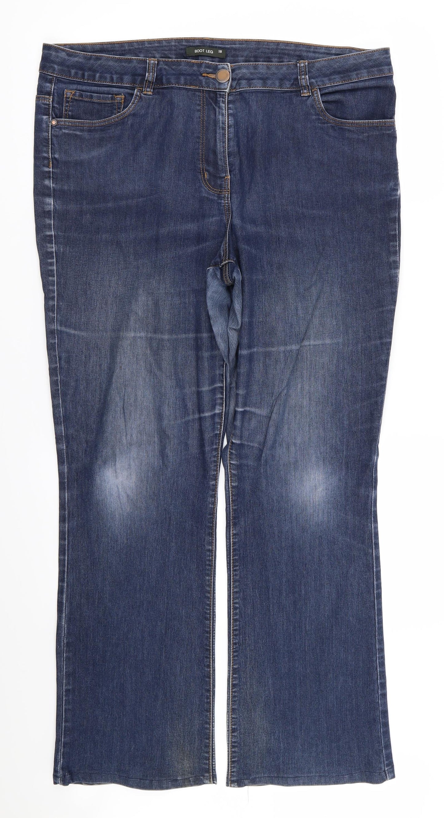 Bonmarché Womens Blue   Bootcut Jeans Size 18 L27 in