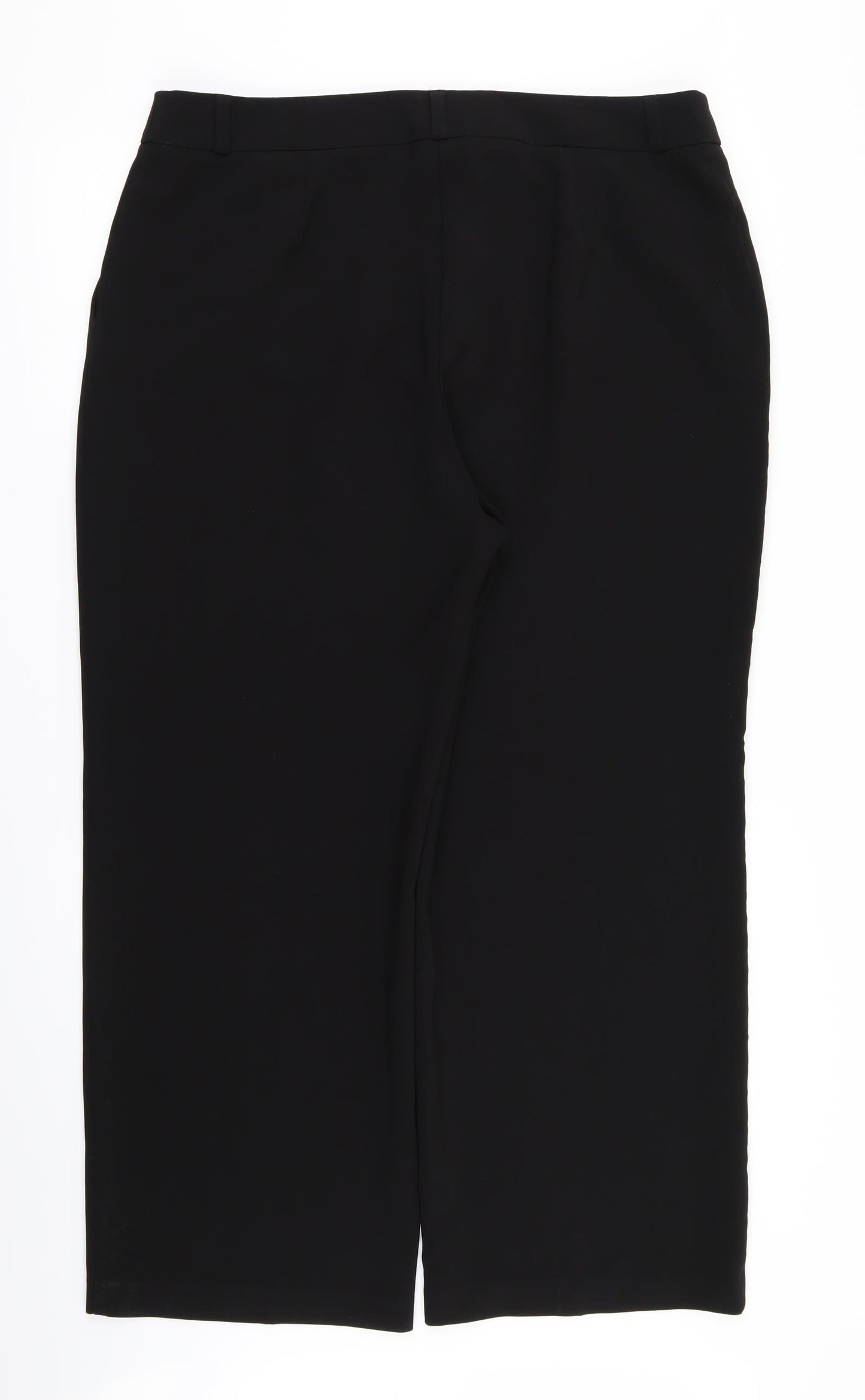 M&S Womens Black   Trousers  Size 18 L26 in