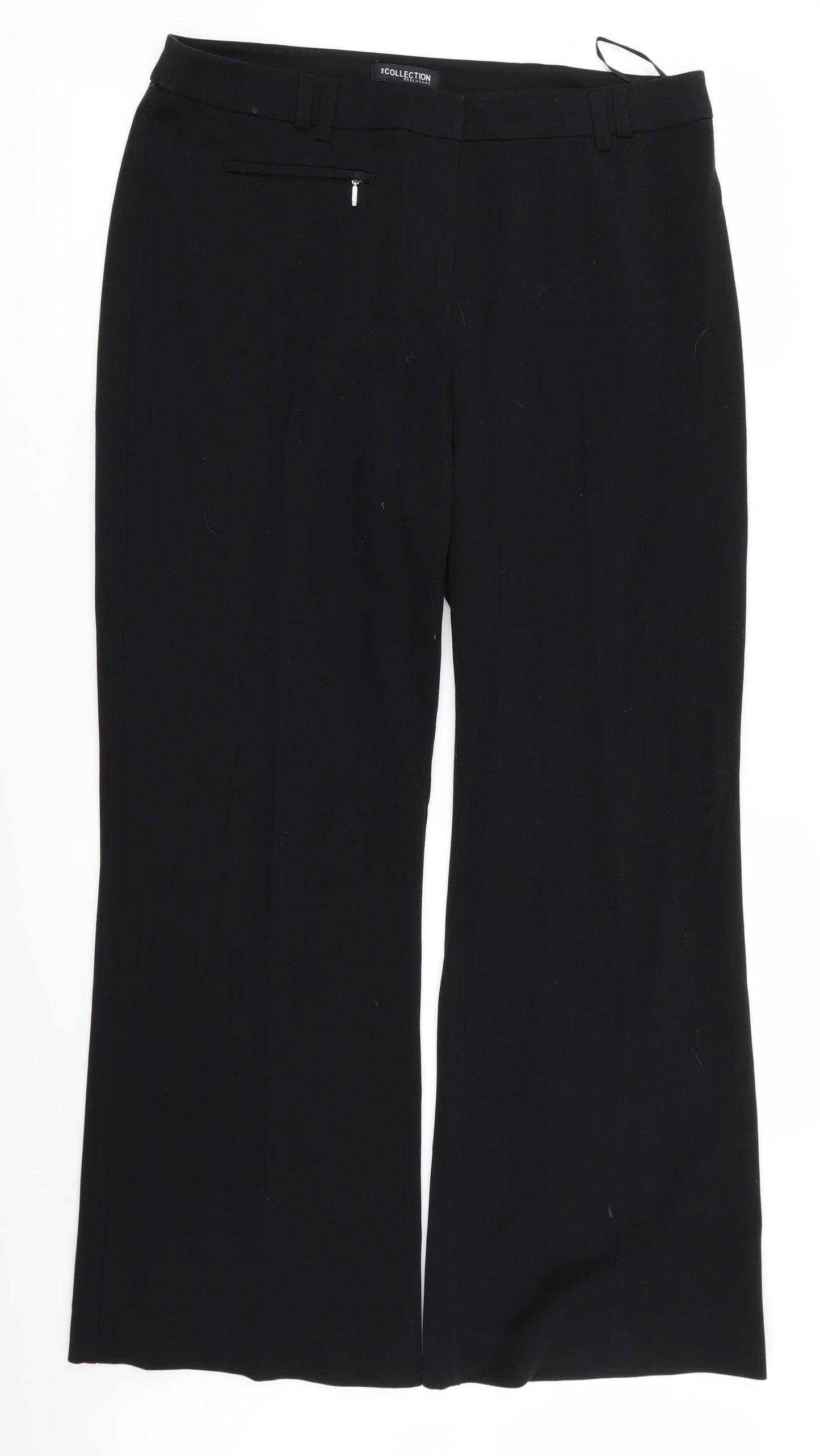 Debenhams Womens Black   Trousers  Size 14 L28 in