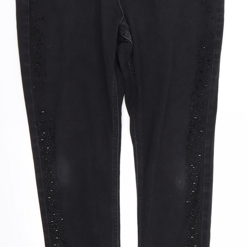 M&S Womens Black   Skinny Jeans Size 12 L24 in