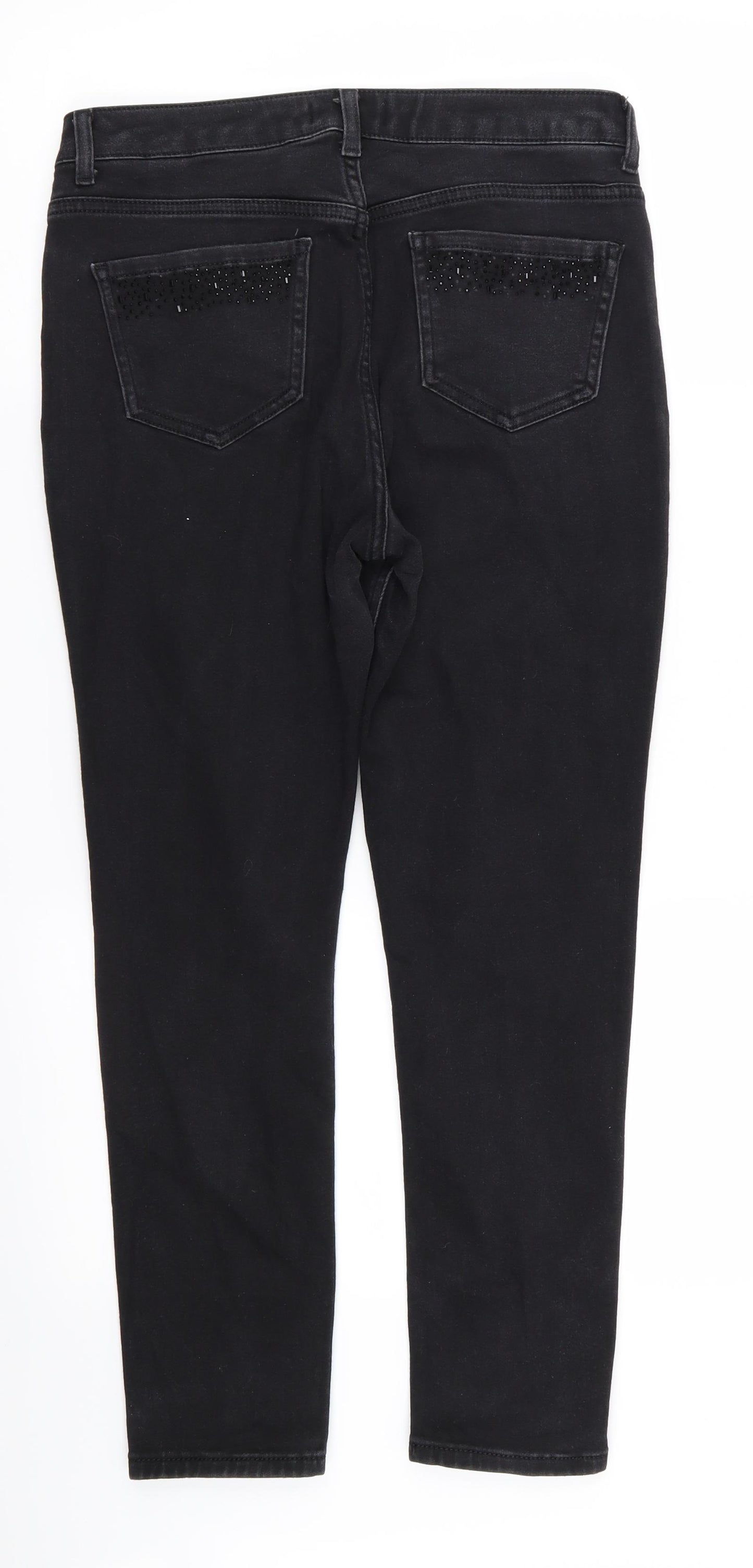 M&S Womens Black   Skinny Jeans Size 12 L24 in