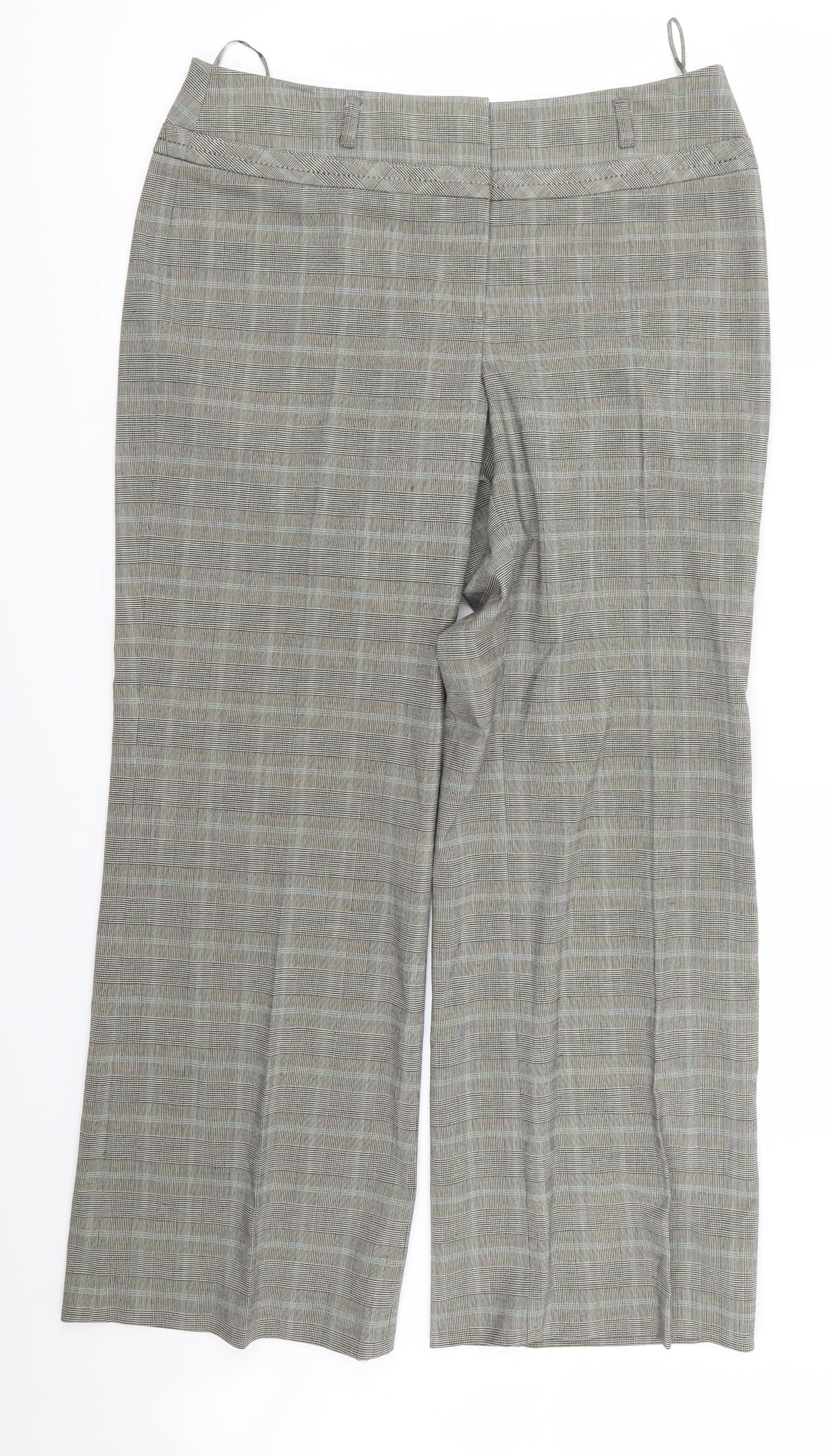 NEXT Womens Multicoloured Check  Trousers  Size 12 L26 in