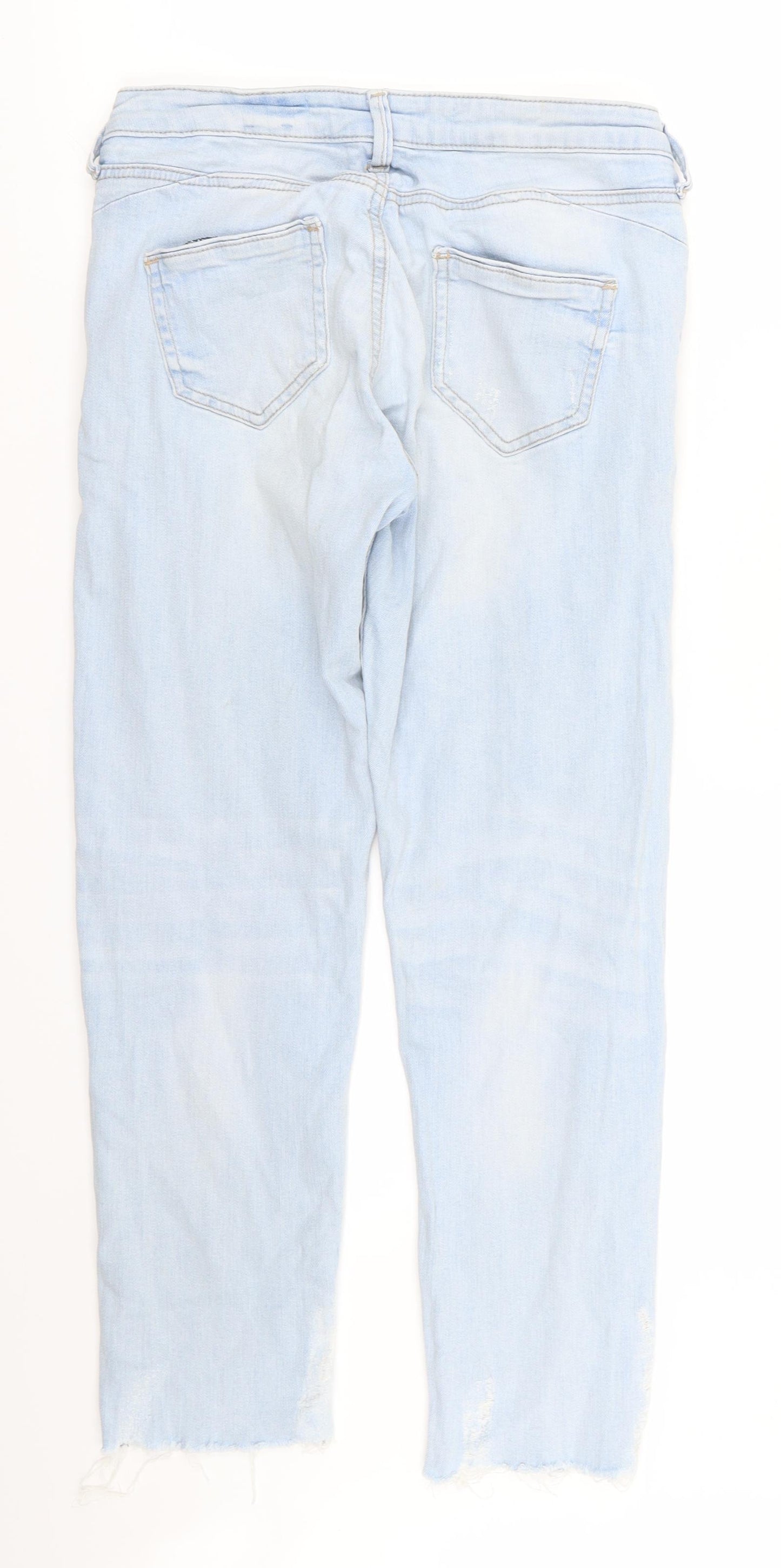 denim and co Womens Blue   Skinny Jeans Size 10 L26 in - RIPPED JEANS