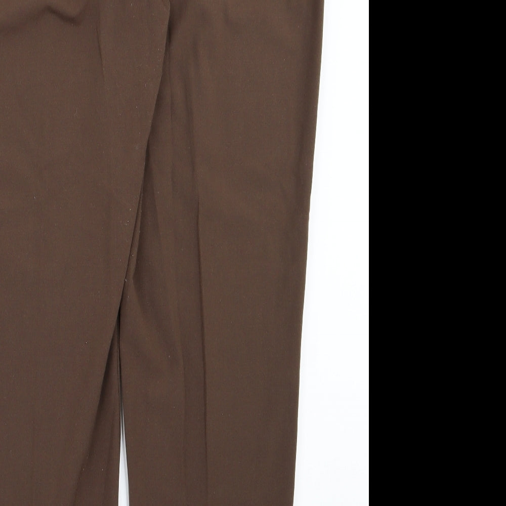 M&S Womens Brown   Trousers  Size 20 L26 in