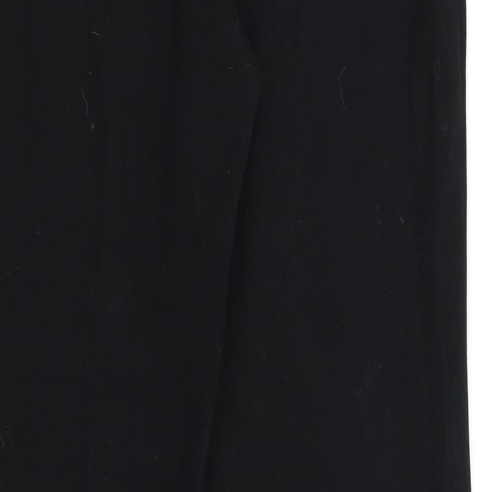 M&S Womens Black   Trousers  Size 12 L28 in