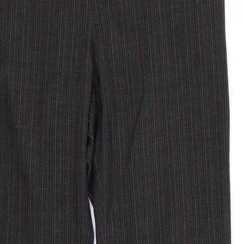 F&F Womens Black Striped  Trousers  Size 8 L27 in