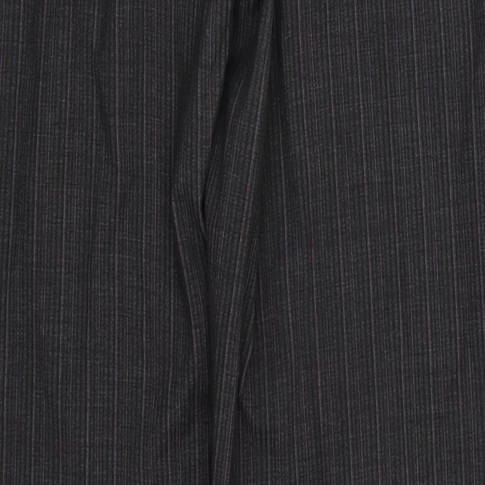 F&F Womens Black Striped  Trousers  Size 8 L27 in