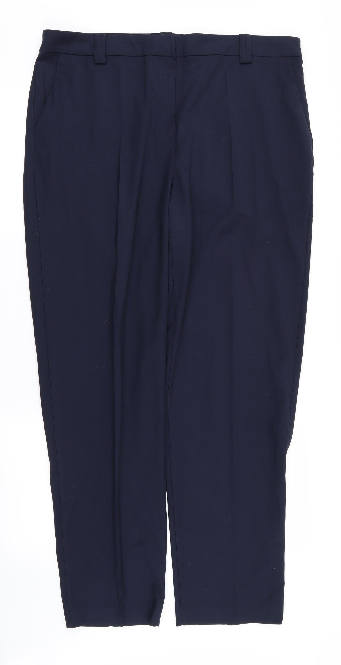 M&S Womens Blue   Trousers  Size 16 L29 in