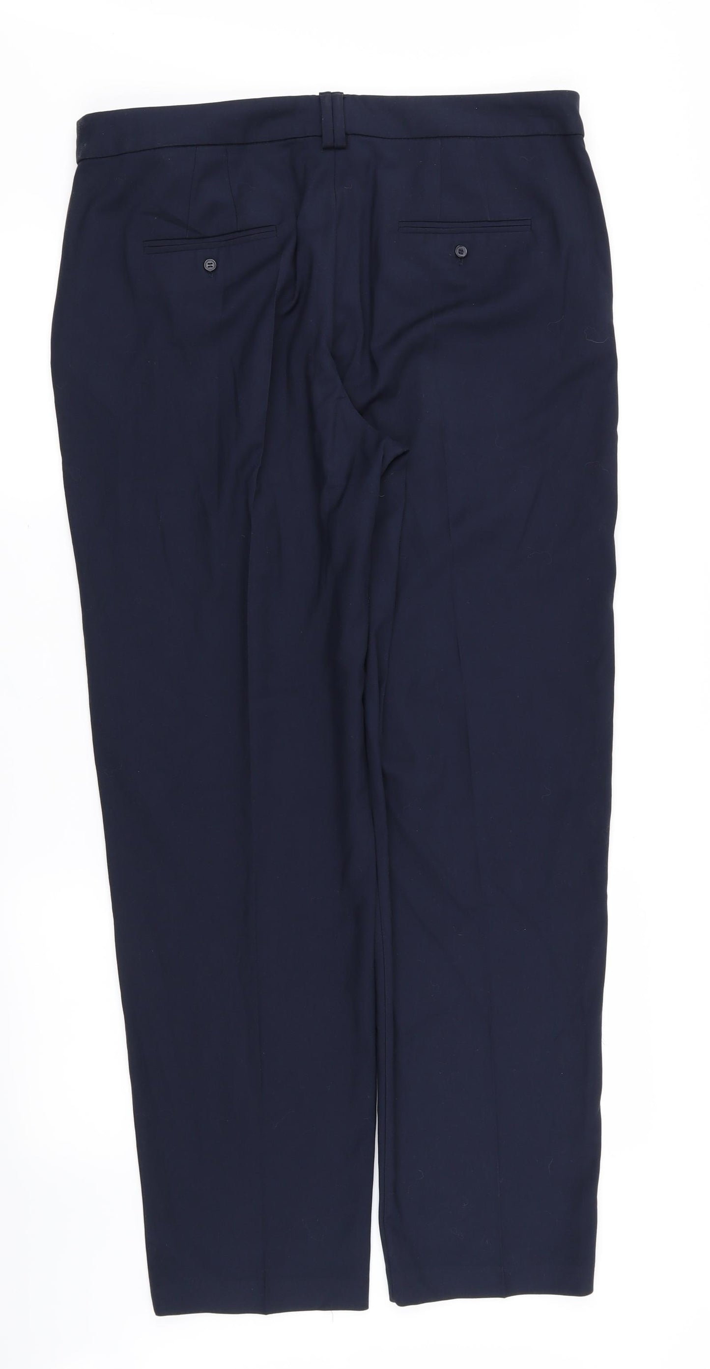 M&S Womens Blue   Trousers  Size 16 L29 in