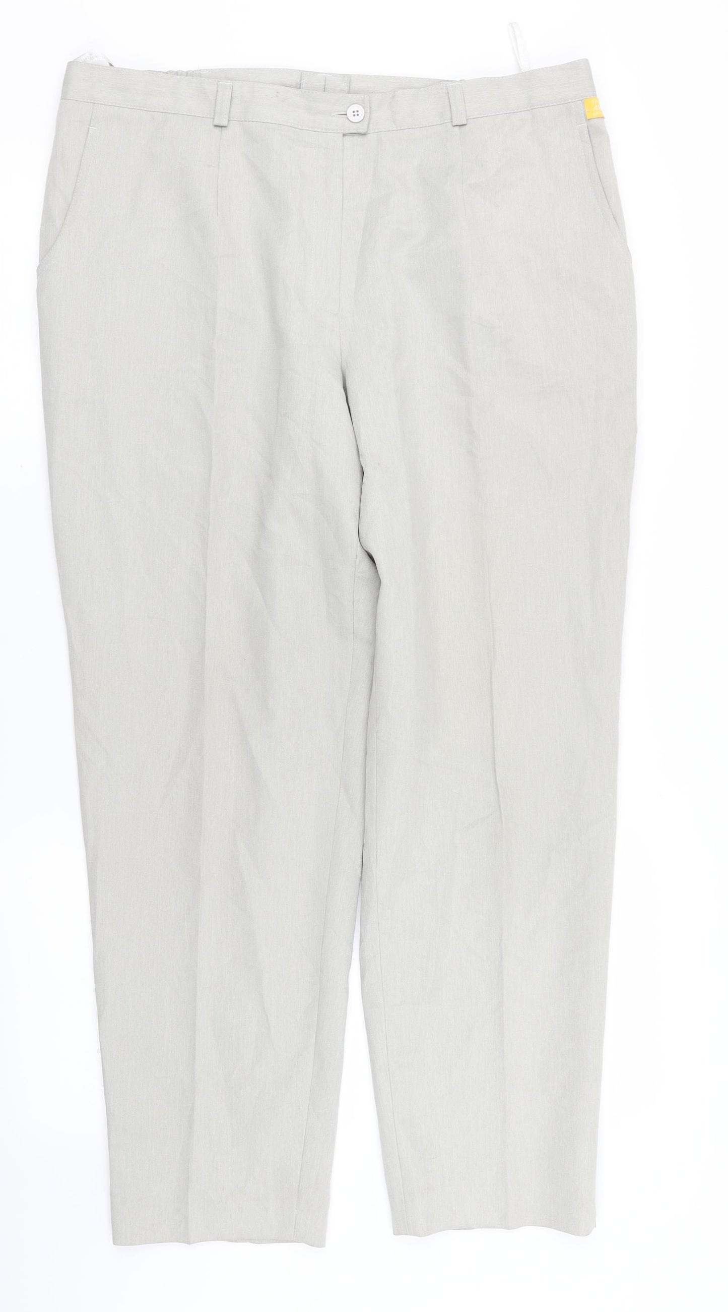 Preworn Womens Grey   Trousers  Size 22 L26 in