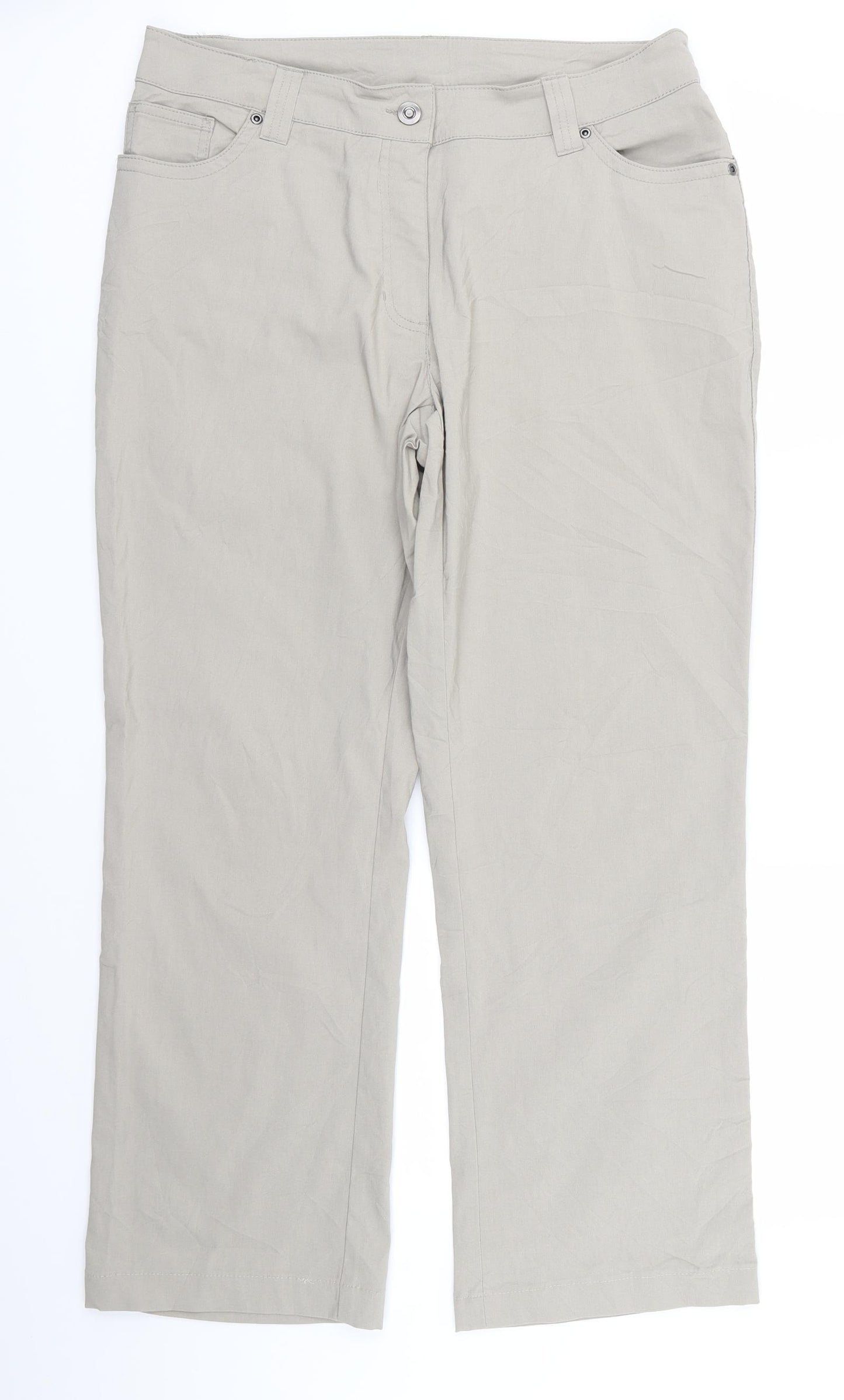 Cecilia Classics Womens Beige   Straight Jeans Size 16 L26 in