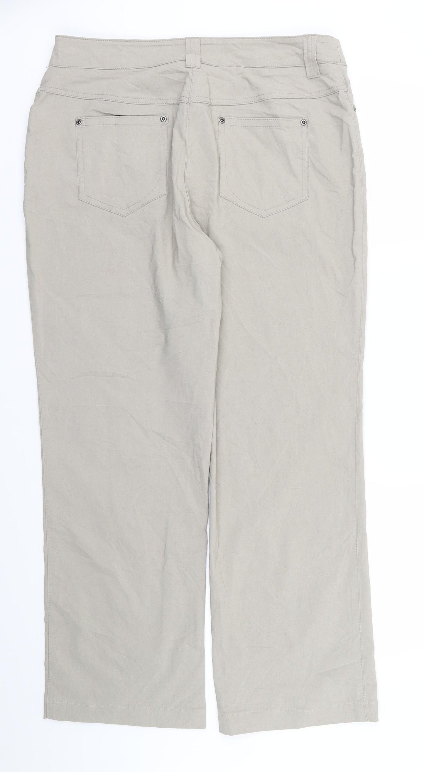 Cecilia Classics Womens Beige   Straight Jeans Size 16 L26 in