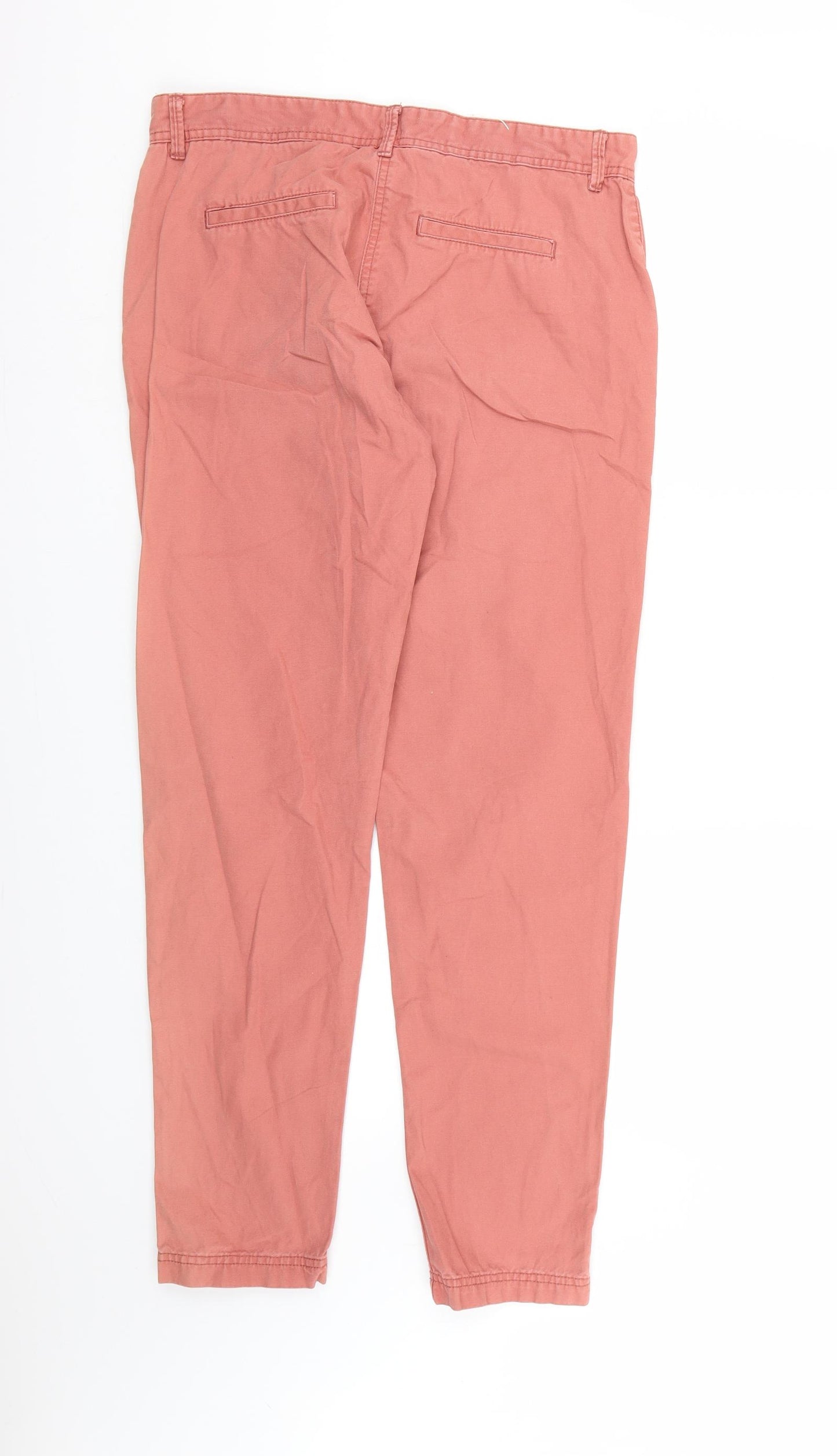 NEXT Womens Pink   Chino Trousers Size 12 L30 in