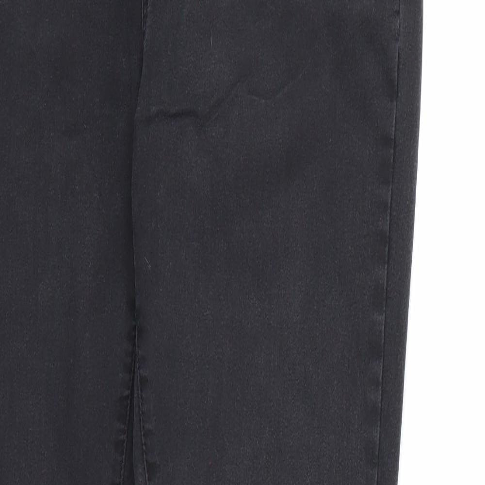 Denim & Co. Womens Black  Denim Skinny Jeans Size 14 L31 in