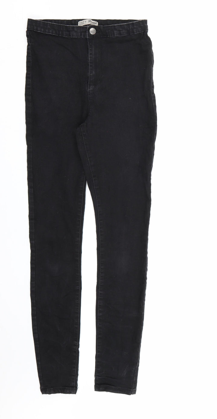 Denim & Co. Womens Black Denim Skinny Jeans Size 12 L29 in
