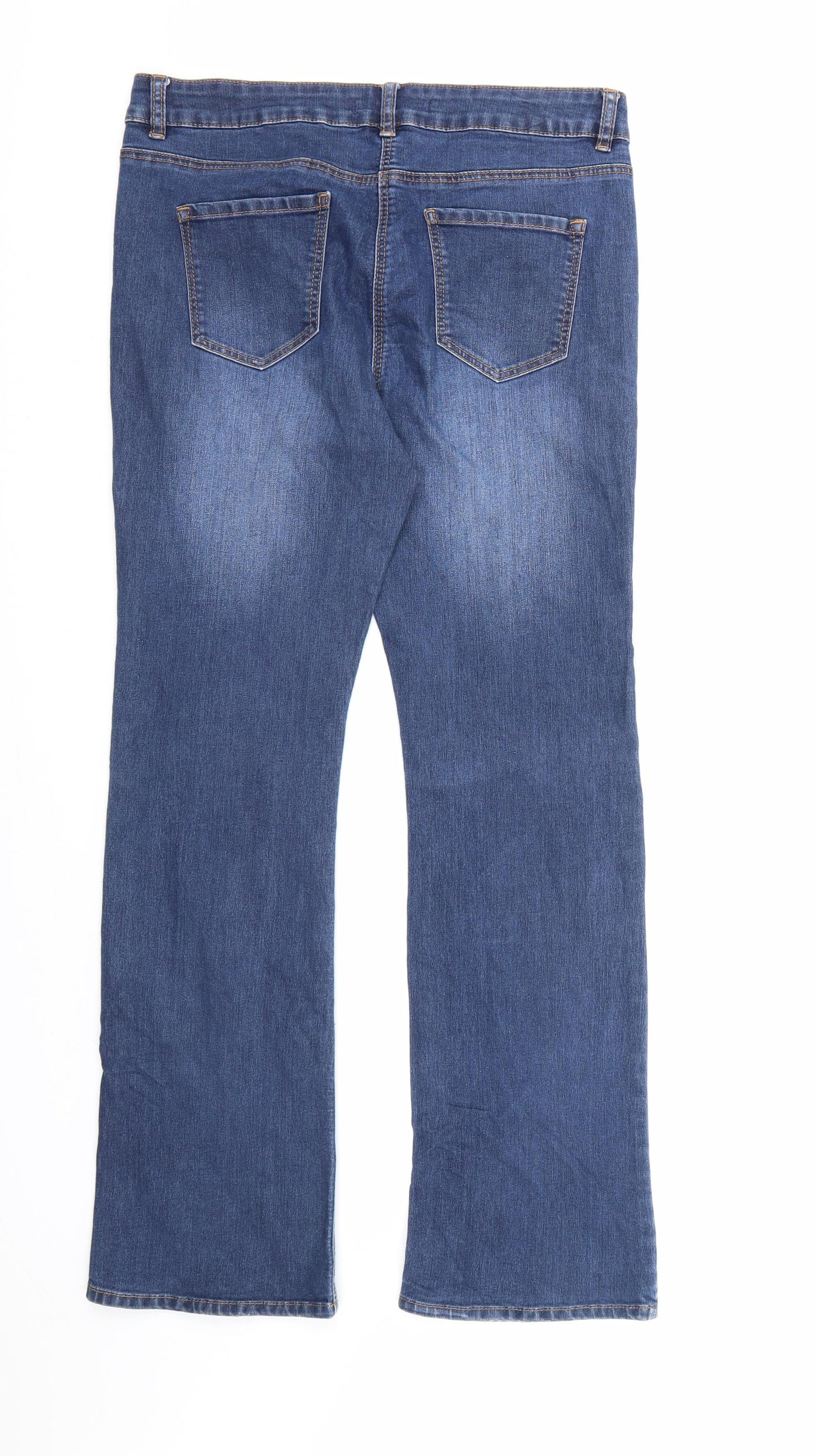 George Womens Blue  Denim Bootcut Jeans Size 12 L29 in