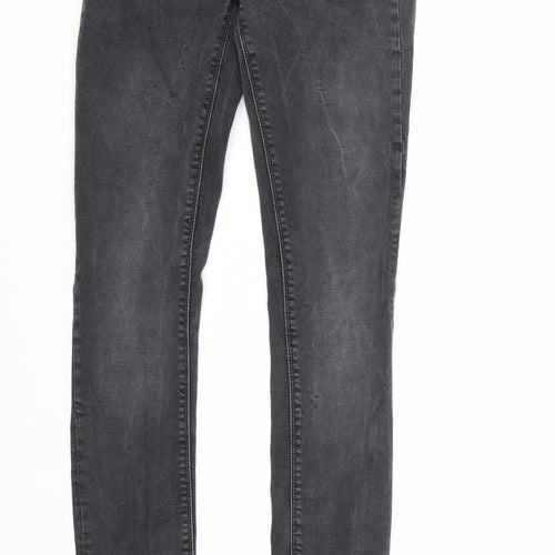 Never Denim Womens Black  Denim Skinny Jeans Size XS L29 in