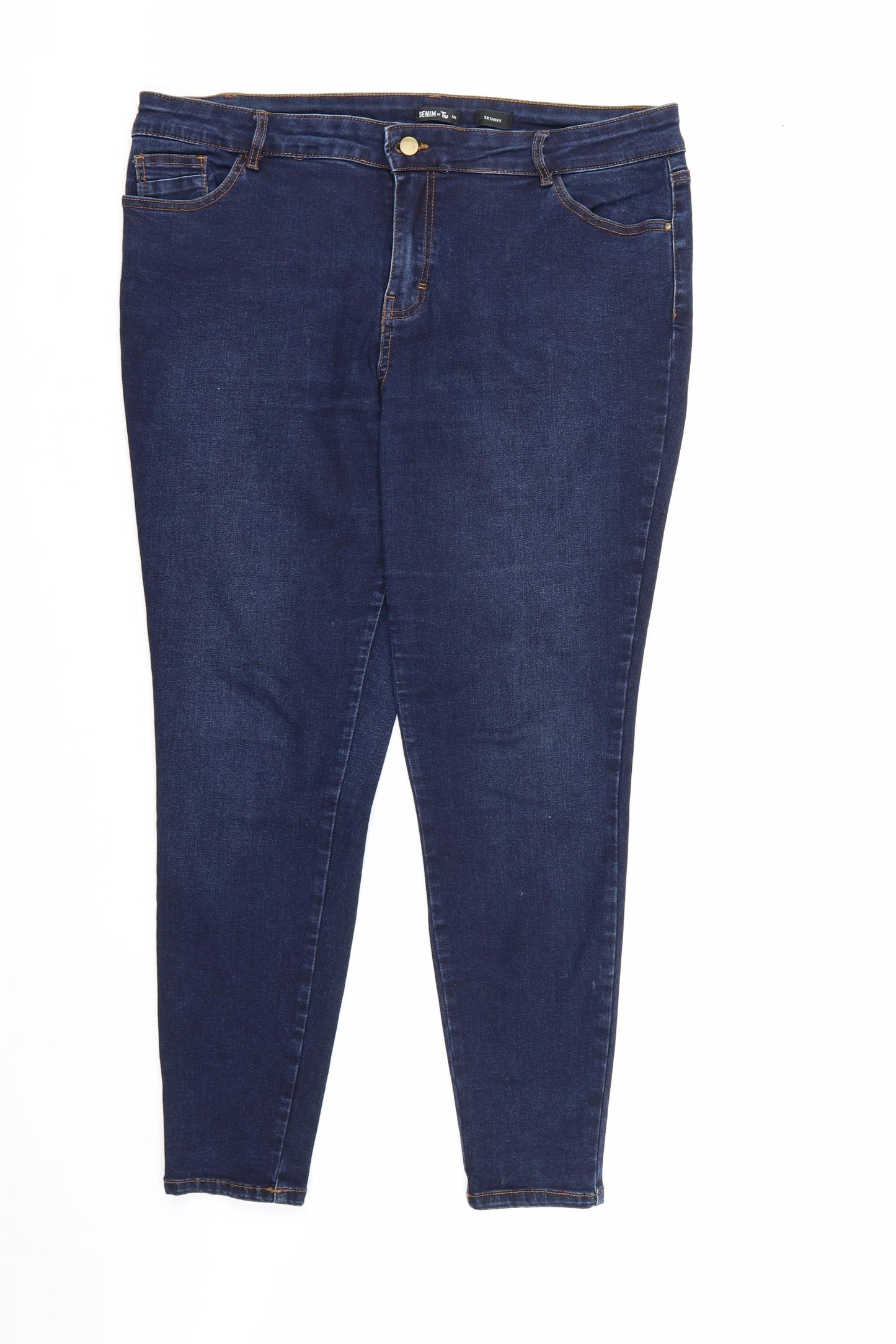 TU Womens Blue  Denim Skinny Jeans Size 18 L28 in