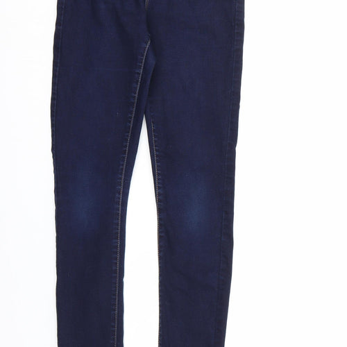Denim & Co. Womens Blue  Denim Skinny Jeans Size 8 L29 in