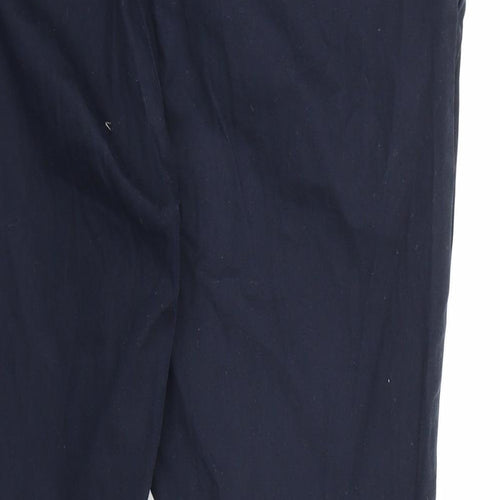 Wallis Womens Blue   Cropped Trousers Size 14 L23 in