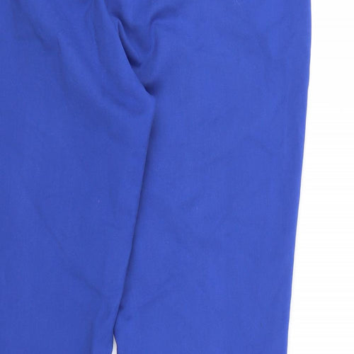 NEXT Womens Blue  Rayon Capri Trousers Size 14 L27 in