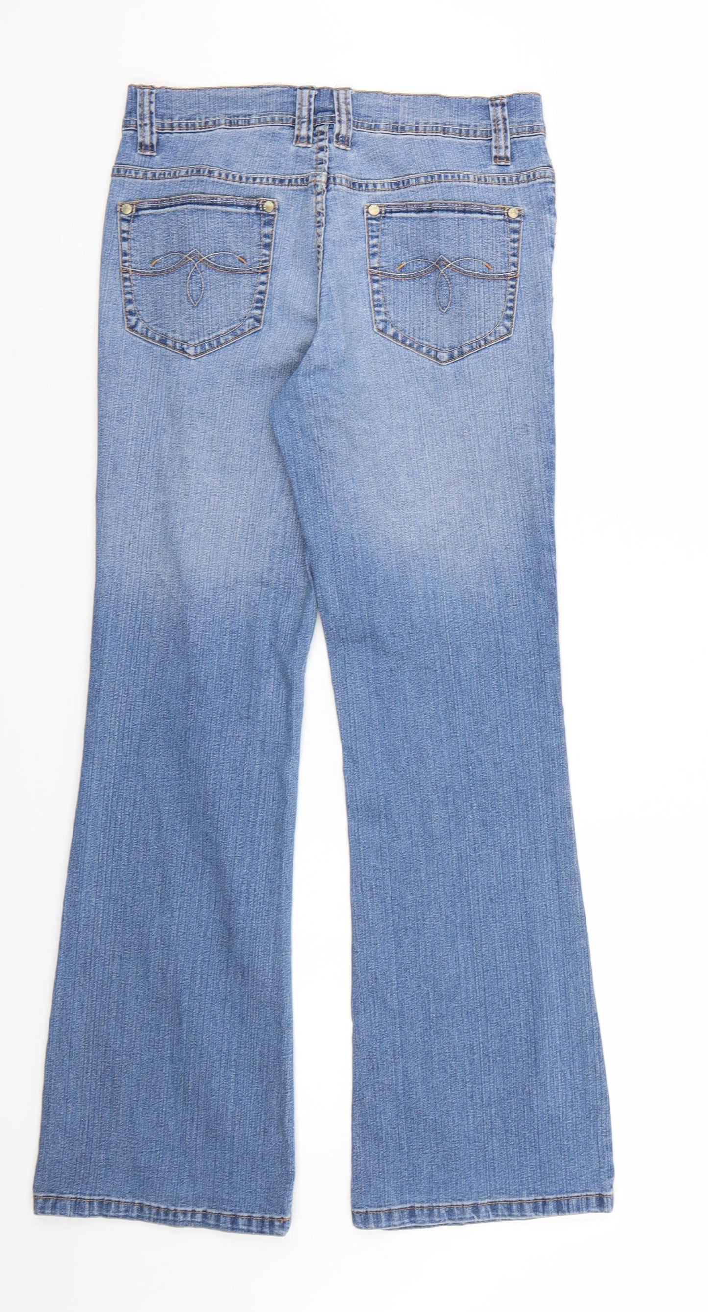 YES YES Womens Blue  Denim Bootcut Jeans Size 10 L29 in