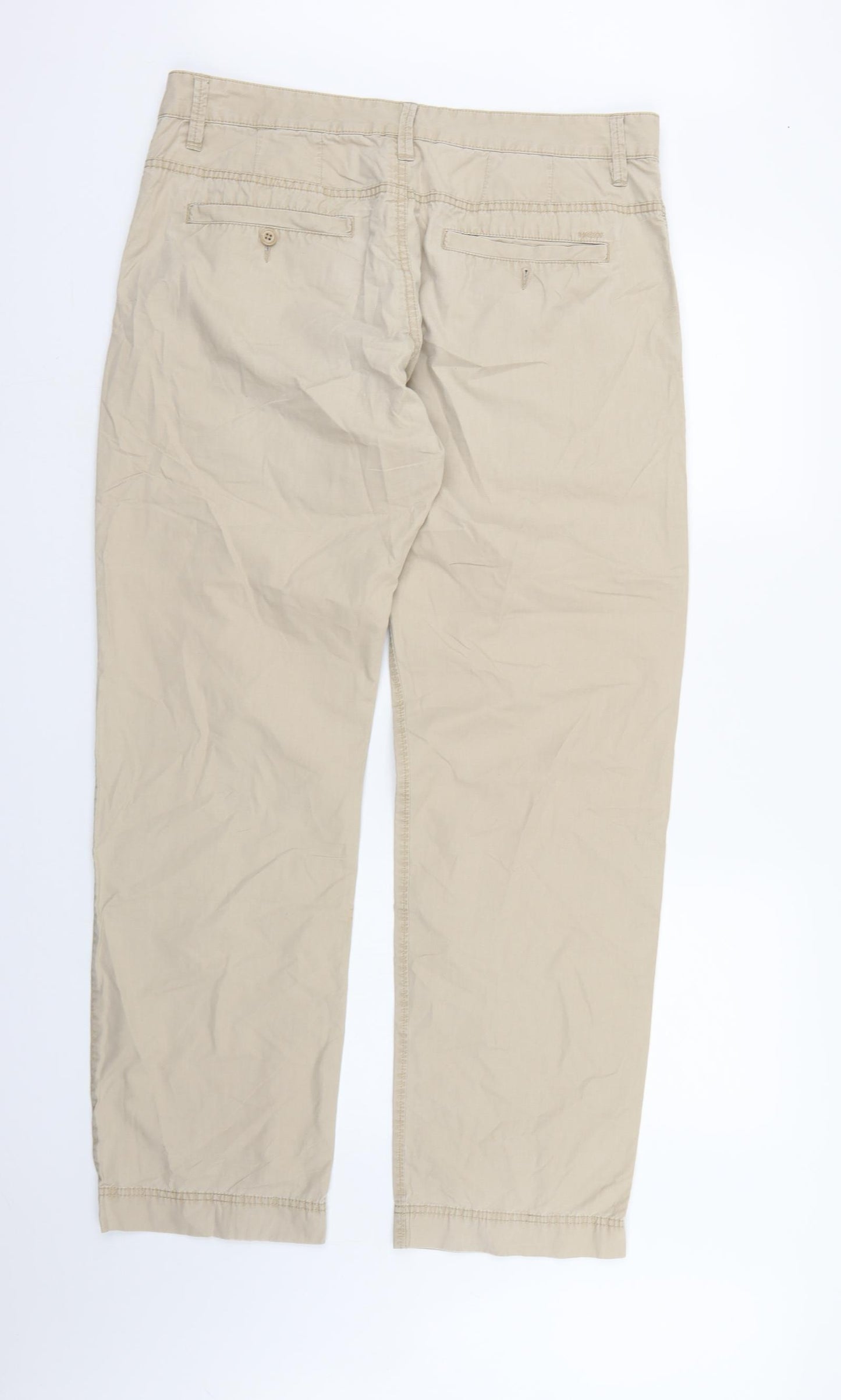 Vulcan Mens Beige   Chino Trousers  L31 in