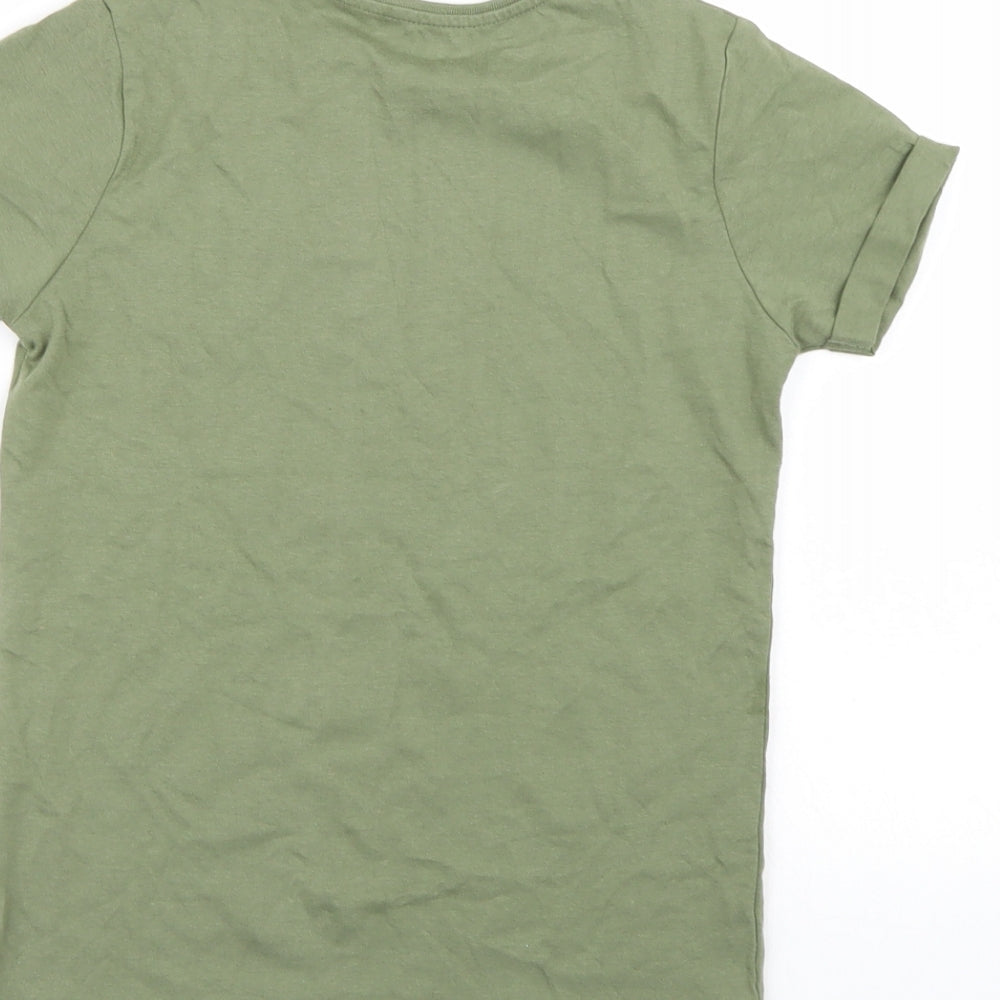 Primark Girls Green   Basic T-Shirt Size 9-10 Years