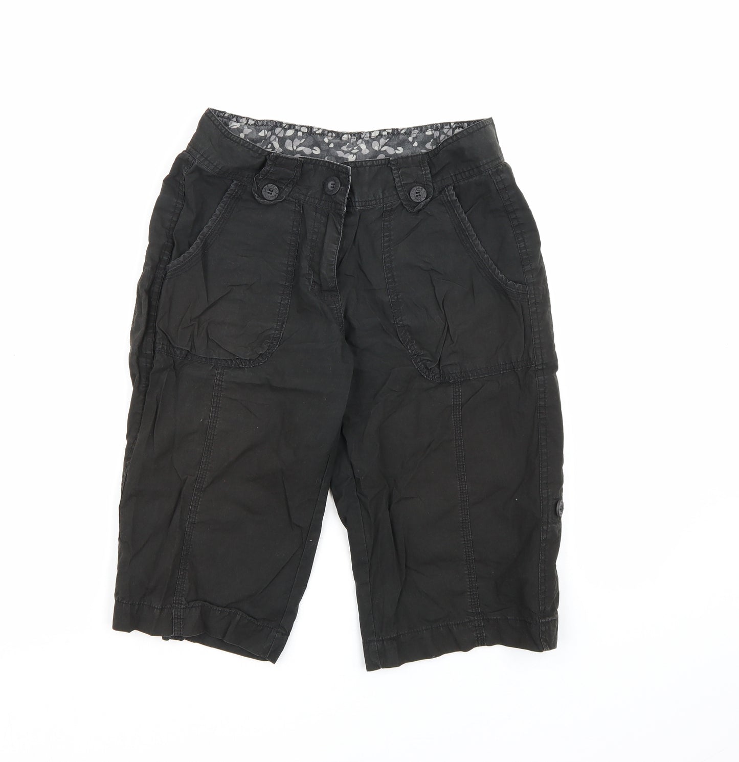 Dorothy Perkins Womens Black   Bermuda Shorts Size 8