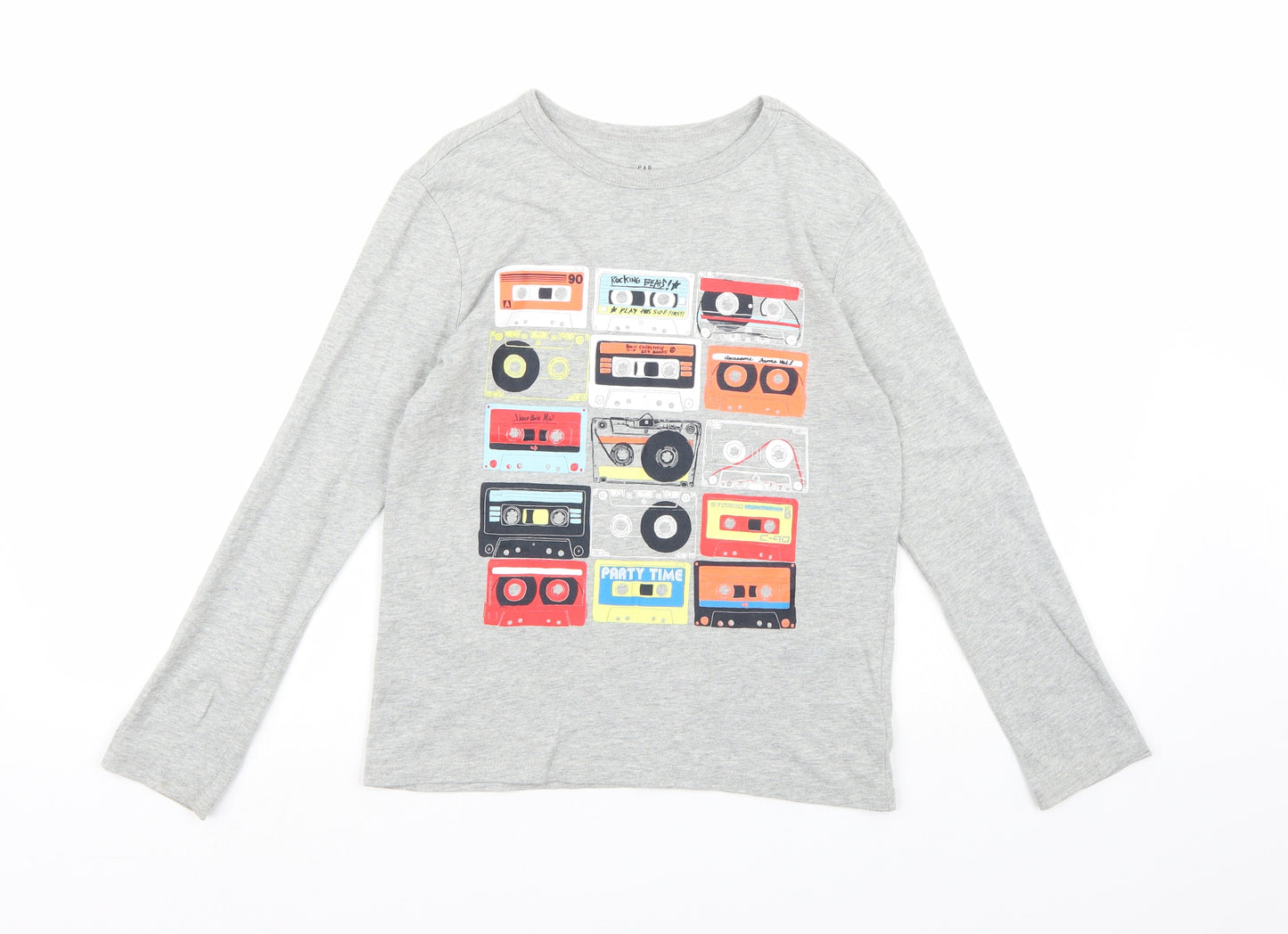 Gap Boys Grey   Basic T-Shirt Size 8-9 Years