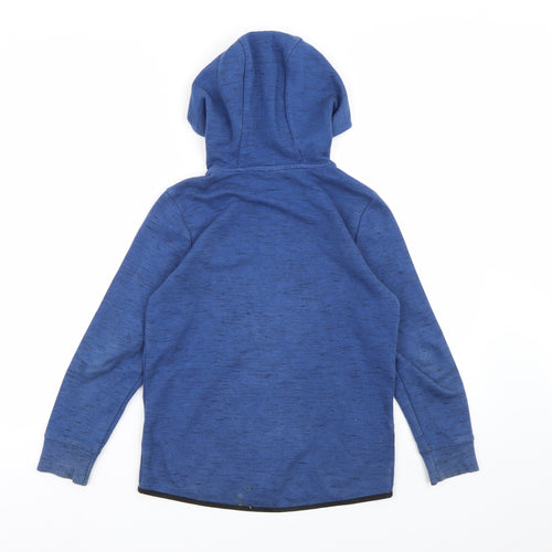 F&F Boys Blue  Jersey Full Zip Hoodie Size 8-9 Years