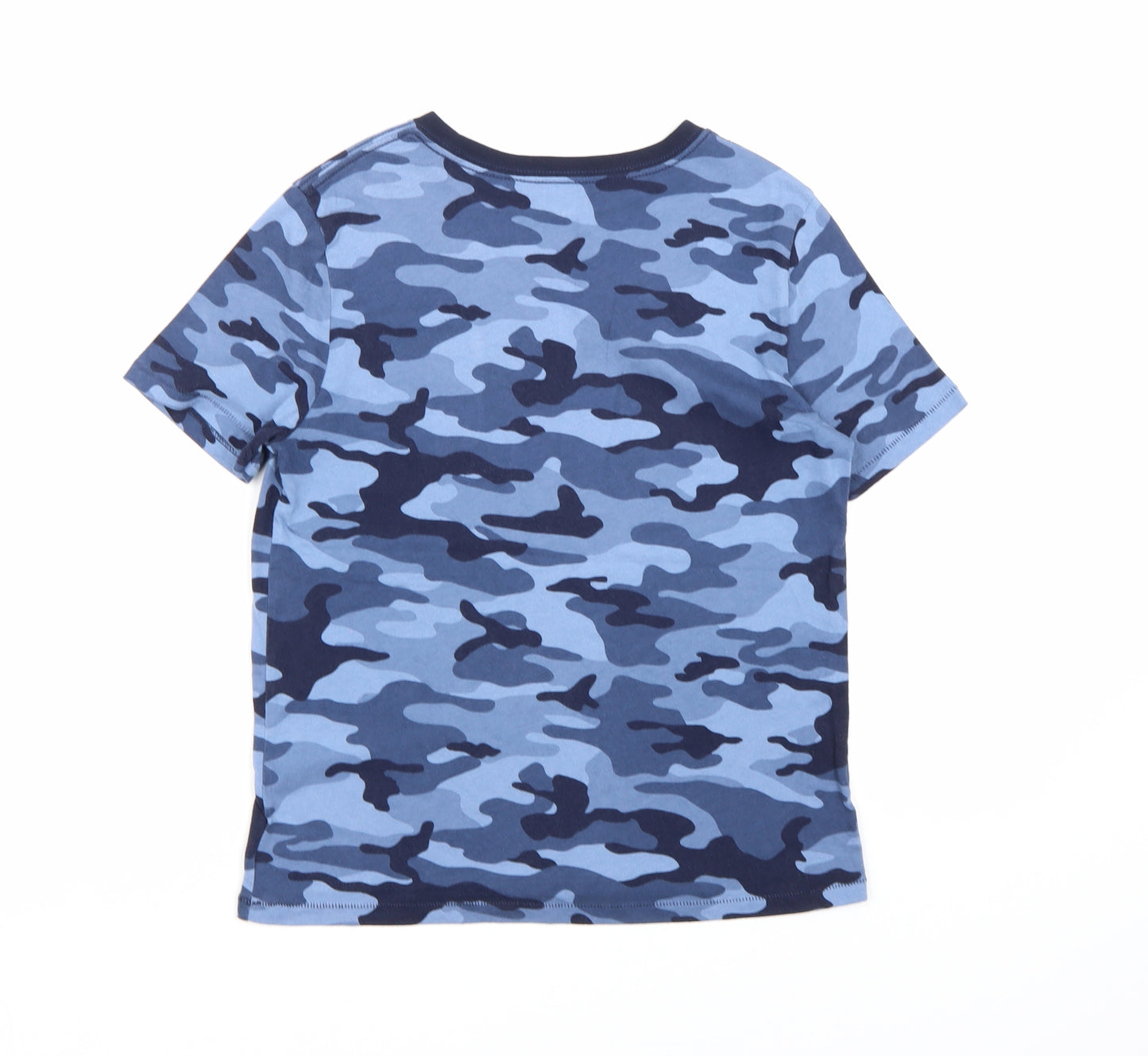 Gap Boys Blue Camouflage  Basic T-Shirt Size 8-9 Years