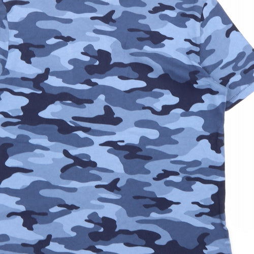 Gap Boys Blue Camouflage  Basic T-Shirt Size 8-9 Years